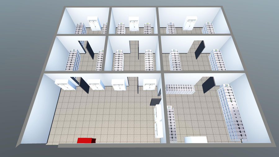 3D機房監控界面設計