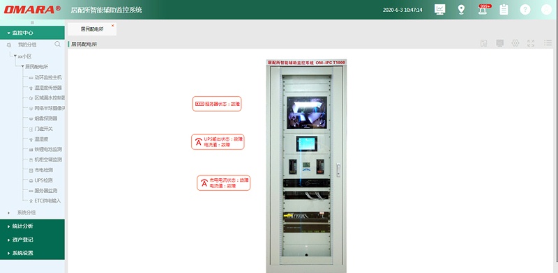 配電站房監控系統軟件云平臺功能展示圖